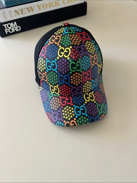 Gucci Rainbow GG Logo Mesh Baseball Cap main image 0